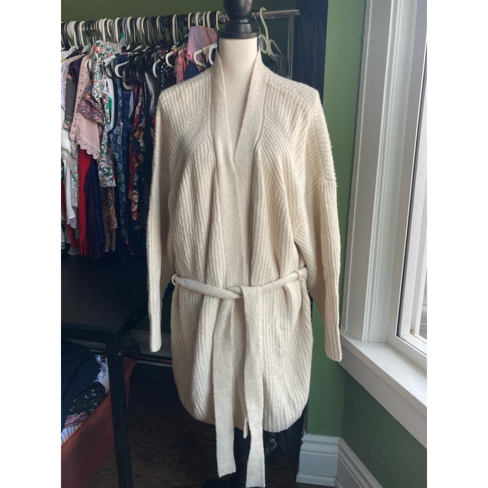 Elegant Cream Women's Cardigan